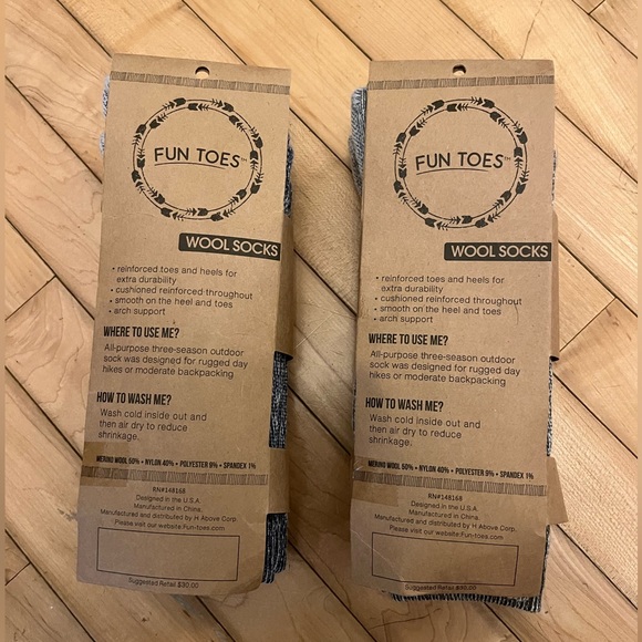 Fun Toes Wool Socks Multi-Pack - Picture 4 of 6